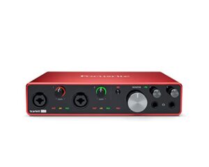 focusrite scarlett 8i6 3rd gen usb audio interface recording, songwriting, & streaming high-fidelity, studio quality recording, with transparent playback