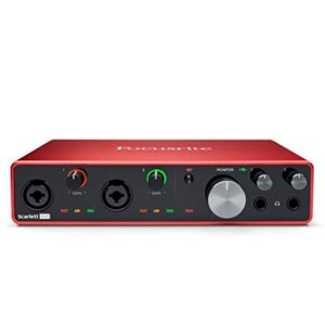 Focusrite Scarlett 8i6 3rd Gen USB Audio Interface Recording, Songwriting, & Streaming High-Fidelity, Studio Quality Recording, With Transparent Playback