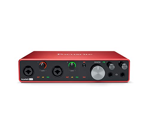 Focusrite Scarlett 8i6 3rd Gen USB Audio Interface Recording, Songwriting, & Streaming High-Fidelity, Studio Quality Recording, With Transparent Playback