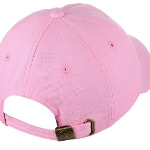 C.C Unisex Classic Blank Low Profile Cotton Unconstructed Baseball Cap Dad Hat Light Pink