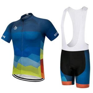 men's bike clothing set cycling jerseys road bicycle shirts kit + bib shorts quick-dry full zipper riding clothes
