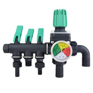 3-Way Garden Hose Splitter, Garden Hose Splitter Agricultural Sprayer Control Shut Off Valve Water Splitter Hose Connector for Drip Irrigation Timers Garden Lawns Watering Separator Sets