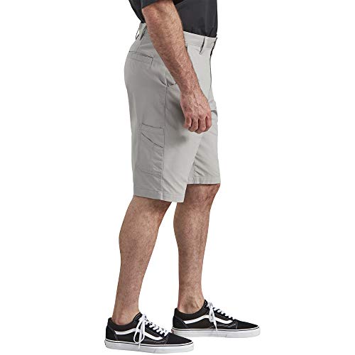 Dickies Men's 11 Inch Temp-iQ Performance Hybrid Utility Short, Nickel, 34