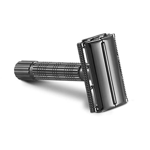 VIKINGS BLADE Safety Razor for Women + 5 Swedish Steel Blades. Quick Release Head, Double Edge. Smooth, Reusable, Eco-Friendly (Model: Athena)