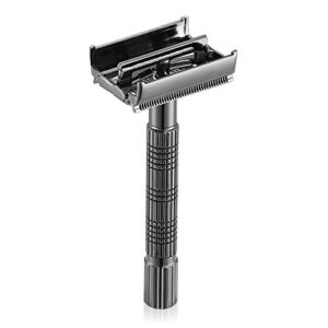 VIKINGS BLADE Safety Razor for Women + 5 Swedish Steel Blades. Quick Release Head, Double Edge. Smooth, Reusable, Eco-Friendly (Model: Athena)