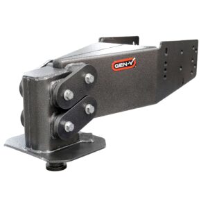 gen-y hitch gh-8050 executive torsion-flex king pin fifth wheel box, 2.5k - 4.5k pin weight, 30k towing - check fitment chart