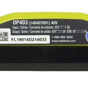 Ryobi OP403 Lithium-ion 40 Volt Battery Charger W/USB Plug in