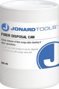 jonard tools fdc-66 fiber optic scraps disposal can