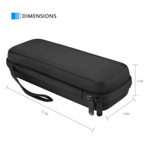 ProCase Stethoscope Hard Carrying Case, Shockproof Travel Storage Bag for Littmann/Omron/ADC/Dixie EMS Stethoscope, with Extra Mesh Pockets for Small Accessories [Device NOT Included] -Black