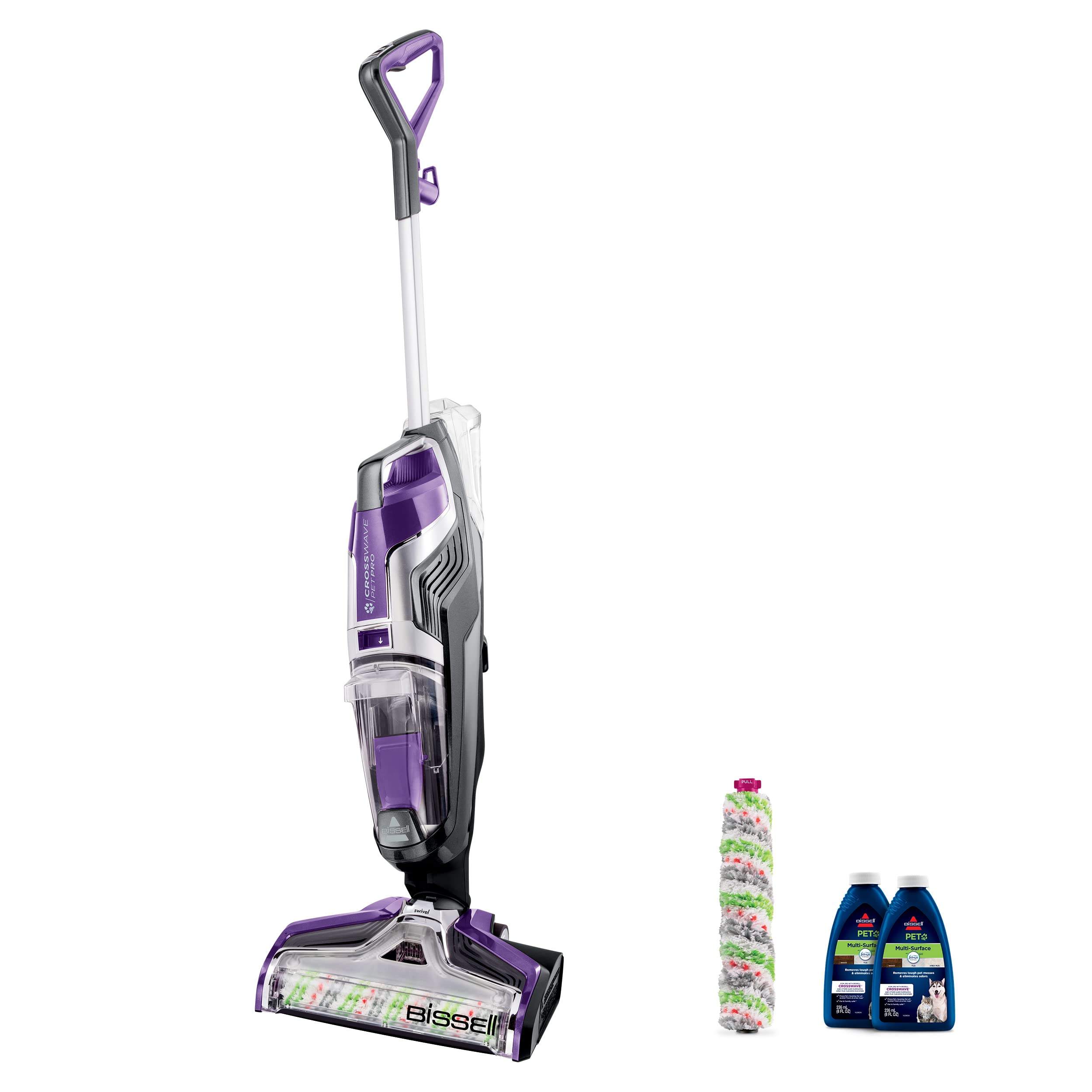 BISSELL Crosswave Pet Pro All in One Wet Dry Vacuum Cleaner and Mop for Hard floors and Area Rugs, 2306A (Renewed)