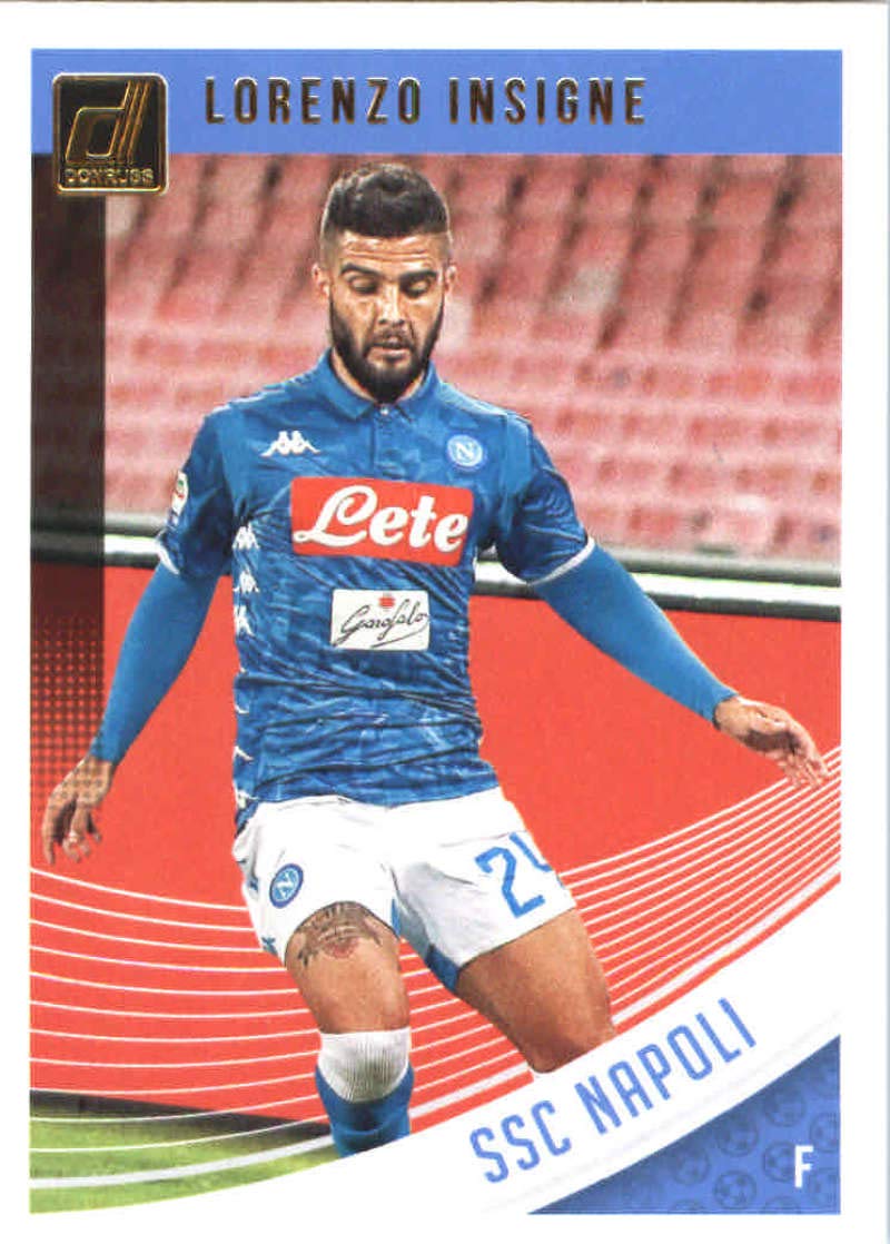 2018-19 Donruss #72 Lorenzo Insigne SSC Napoli Soccer Card