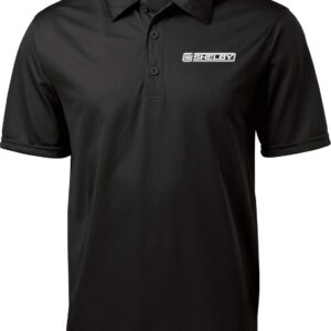 Ford Mustang Shelby Crest Pocket Print Textured Polo, Black 4XL