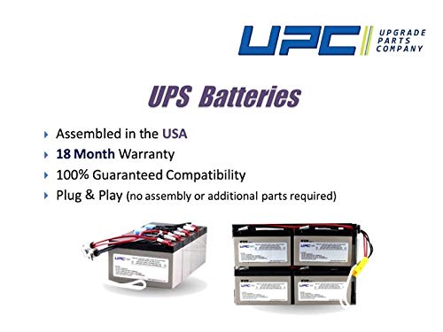 UPC UPGRADE PARTS COMPANY APCRBC140-UPC Replacement Battery for APC RBC140, SURT10000XLT, SURT5000XLT, SURT6000XLT, SURTA3000XLTW