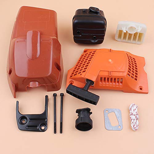 Laliva tools - Cylinder Cover Recoil Starter Air Filter Exhaust Muffler Bolt Kit For Husqvarna 340 350 345 346 346XP Chainsaw Spares Chain Saws