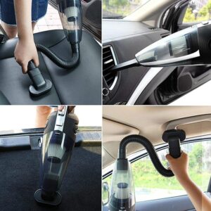 ADTZYLD Handheld Car Vacuum Cordless Cleaner USB Charger Wet Dry Strong Cyclone Suction Lightweight Portable Auto Mini Car Vacuum