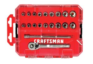 craftsman socket set, sae/metric, 1/4" drive, 20piece (cmmt12008)