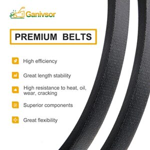 Ganivsor 405143 yth22v46 Mowers Deck Drive Belt fits AYP Craftsman Poulan Husqvarna 5324051-43 584453101 YTH2246TDR YTH22V46XLS YTH23K46 YTA22V46 YTH1k46