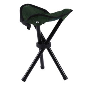 Firecolor Portable Triangle Chair Three Legged Stool Outdoor Hiking Fishing Folding Stool Accessories,Green