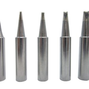 5 PCS Soldering Tips 900M Replace for 936 937 907 FX-600 Milwaukee M12SI-D Radio Shack 64-053 Yihua 936/936B x-tronics 3020 3020-XTS Baku 909 878AD zany 853d Atten Solder Iron Tip