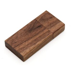 5 Pack Rectangle Walnut Wood 2.0/3.0 USB Flash Drive USB Disk Memory Stick with Wooden (3.0/32GB)