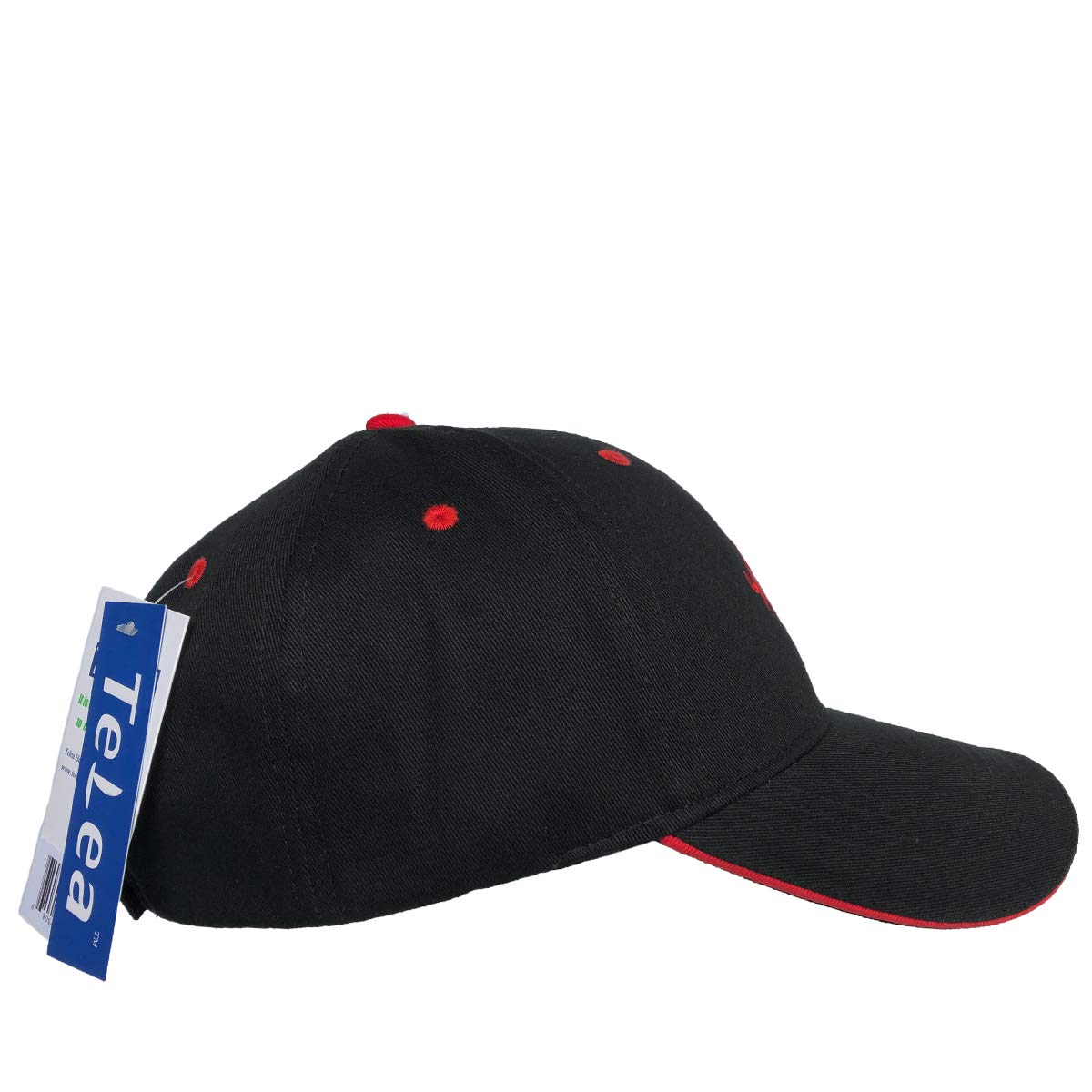 Telea 100% Cotton Baseball Cap Zodiac Embroidery One Size Fits All for Men and Women Taurus/Red