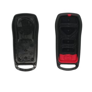 SEGADEN Replacement Key Shell Compatible with NISSAN Quest 5 Button Keyless Entry Remote Key Case Fob PG5001