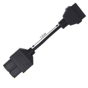 E-Car Connection 20 Pin OBD to 16 Pin Female OBD2 Diagnostic Adapter Connector Cable for KIA