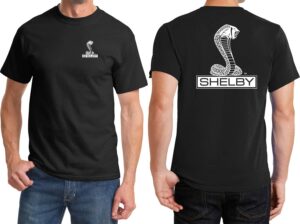 ford shelby cobra front and back shirt, black xl