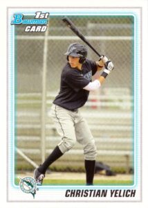 2010 bowman draft picks & prospects baseball #bdpp78 christian yelich pre-rookie card - 1st bowman card