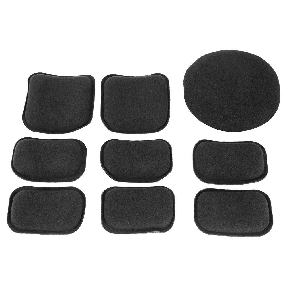 19pcs/Set EVA Foam Helmet Pads Soft and Helmet Protective Pads Foam Pad Replacement Accessories Compatible with Motorcycle ycle (Black)