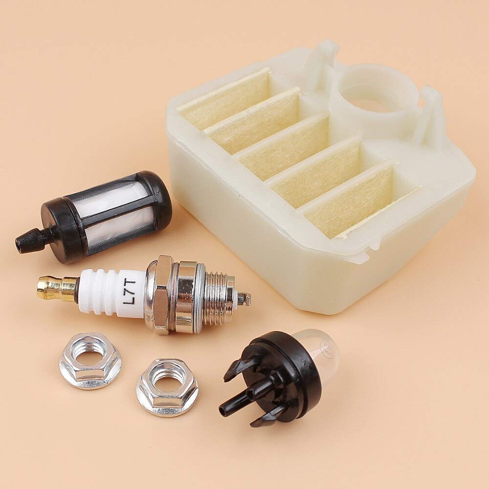 Laliva tools - Air Filter Spark Plug Primer Bulb Bar Nuts Kit For HUSQVARNA 340 345 346 XP 350 353 Chainsaw Parts 537024003