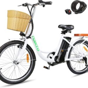 BRIGHT GG 22" Electric Bicycle Commuter Ebike City Electric Bike with 250W Rear Hub Motor 36V 10A Lithium Battery,Lock