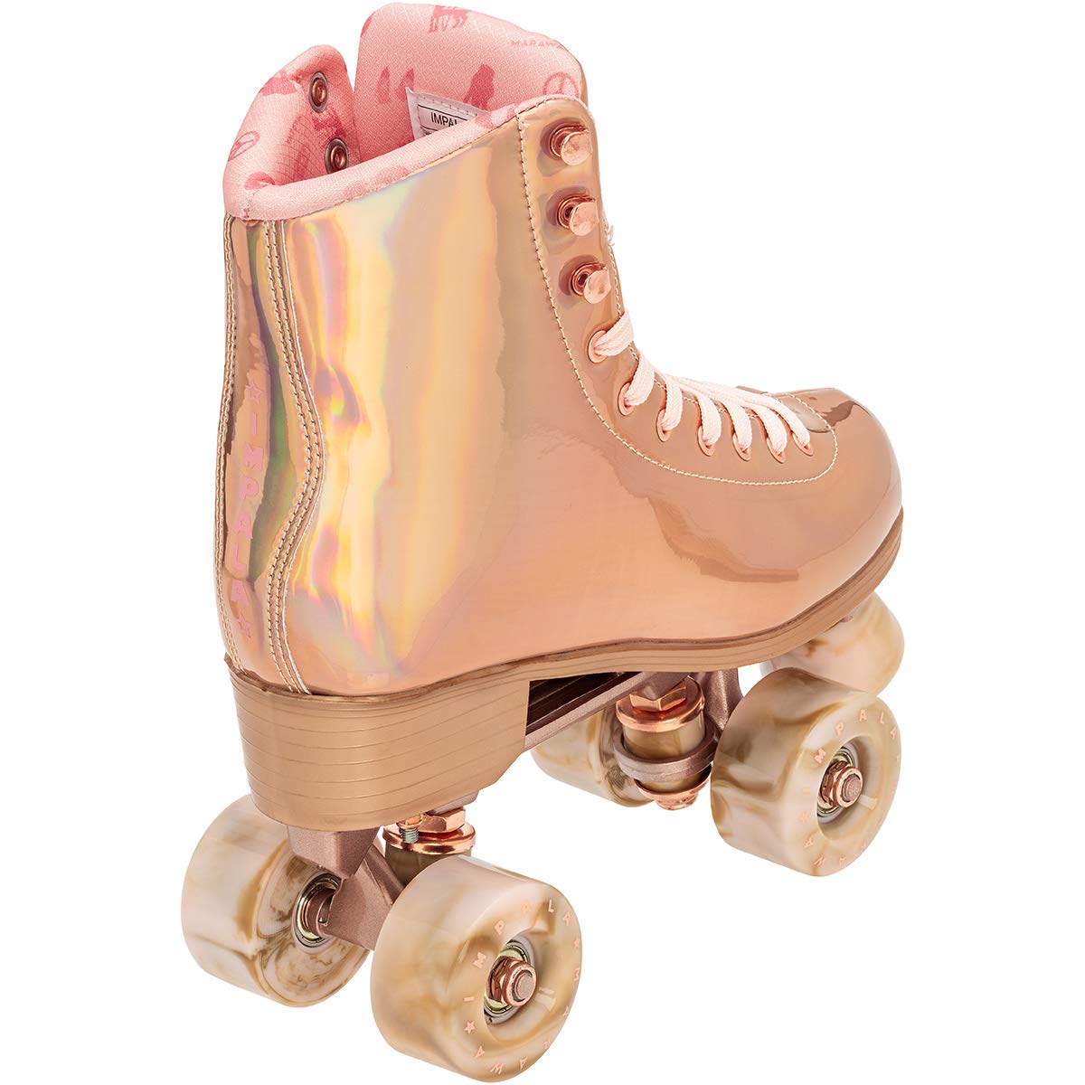 Impala Rollerskates Girl's Impala Quad Skate (Big Kid/Adult) Marawa Rose Gold 8 (US Men's 6, Women's 8) M