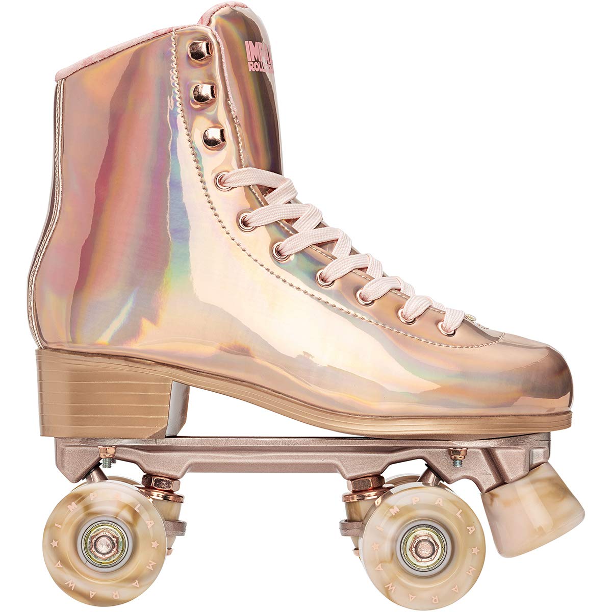 Impala Rollerskates Girl's Impala Quad Skate (Big Kid/Adult) Marawa Rose Gold 8 (US Men's 6, Women's 8) M