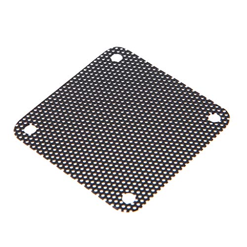 Tebatu PVC Fan Dust Filter PC Dustproof Case Cuttable Computer Mesh Cover 40mm Mesh Black