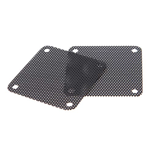 Tebatu PVC Fan Dust Filter PC Dustproof Case Cuttable Computer Mesh Cover 40mm Mesh Black