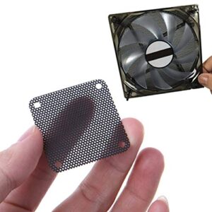 Tebatu PVC Fan Dust Filter PC Dustproof Case Cuttable Computer Mesh Cover 40mm Mesh Black