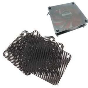 Tebatu PVC Fan Dust Filter PC Dustproof Case Cuttable Computer Mesh Cover 40mm Mesh Black
