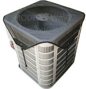 modern wave central air conditioner cover for outside units 36 x 36 - top universal outdoor ac cover defender (mesh, 36" x 36")