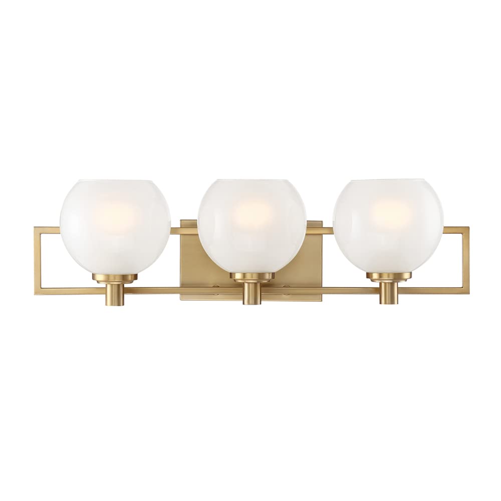 Designers Fountain 94503-BG 24in Cowen 3 Bathroom Vanity Light Fixture, Brushed Gold