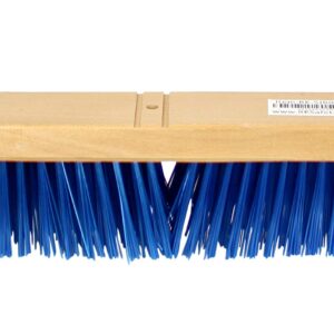 24'' RK Safety Wooden Push Broom with Brace and Bamboo Handle (Pack of 6)