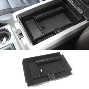vesul center console armrest storage box compatible with ford f-150 f150 2011 2012 2013 2014 abs tray insert organizer glove pallet