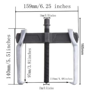 MANNIFEN CR-V Single Hook Two Claws Puller Separate Lifting Device.TAO+ Stores Offer 4 Different Sizes of jaw Puller for You to Choose to Deal with