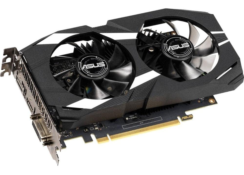 ASUS GeForce GTX 1650 Overclocked 4GB Dual-Fan Edition VR Ready HDMI DP 1.4 DVI Graphics Card (Dual-GTX1650-O4G)