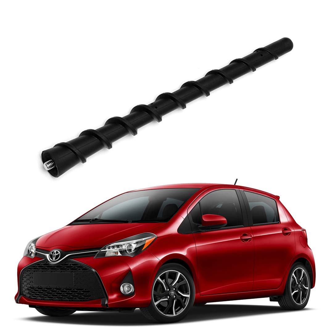 ZHPTAM Radio AM FM Antenna Mast Perfect Replacement Fits for Toyota Yaris 2006-2018, for Toyota Prius 2010-2017 - Replaces OEM # 86309-47020,86309-0D110, Black 7 Inch Radio Antenna Rod