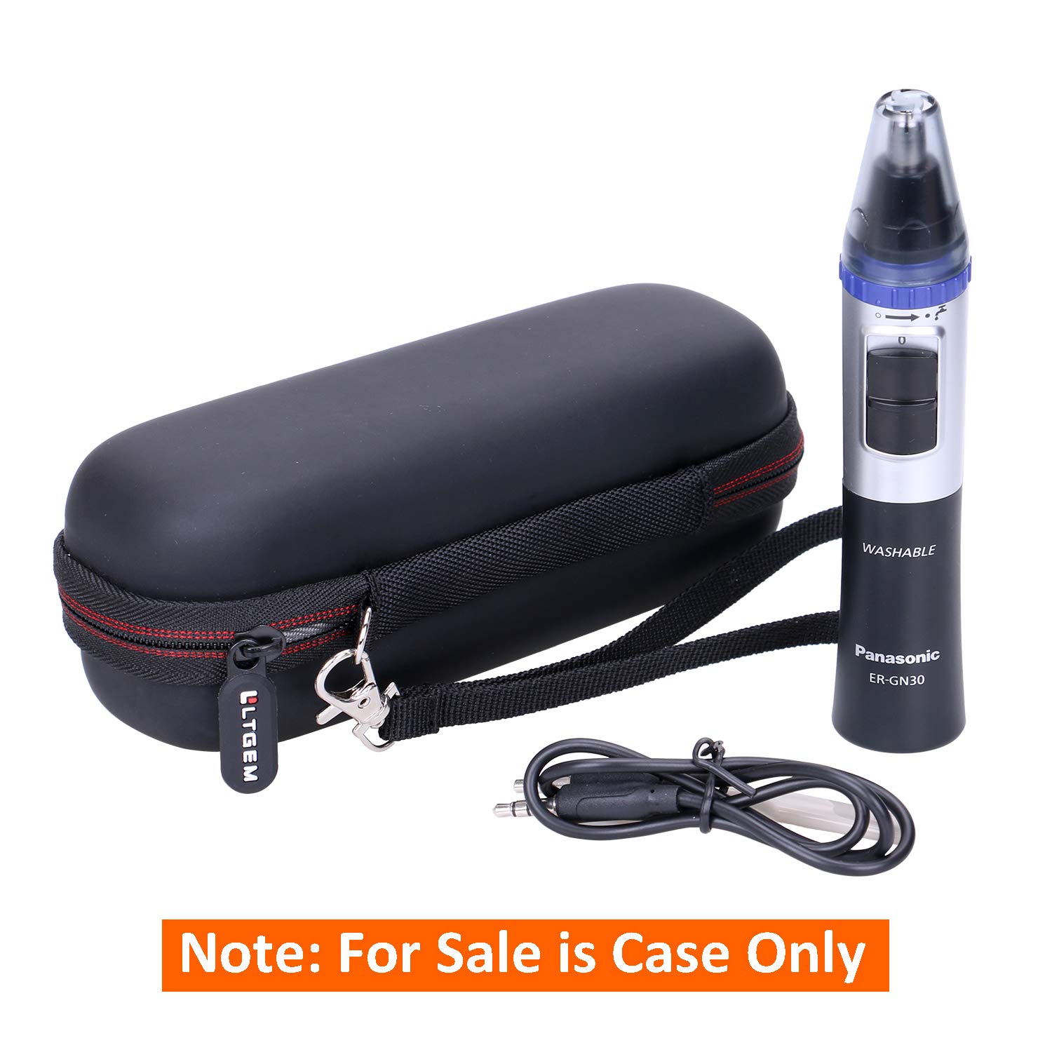 LTGEM EVA Hard Case for Panasonic Nose Hair Trimmer and Ear Hair Trimmer ER-GN30-K, Men's Wet/Dry Trimmer Cleaning System (Case Only)