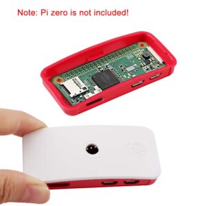 MakerFocus Raspberry Pi Zero W Official Case New, RPI Zero ABS Box Cover Shell Enclosure Cases Compatible for Raspberry Pi Zero V 1.3 Pi 0 with 2pcs 15cm Camera FFC Flex Cable