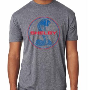 Shelby Cobra USA Logo Emblem Cars and Trucks Mens Premium Tri Blend T-Shirt, Premium Heather, Large