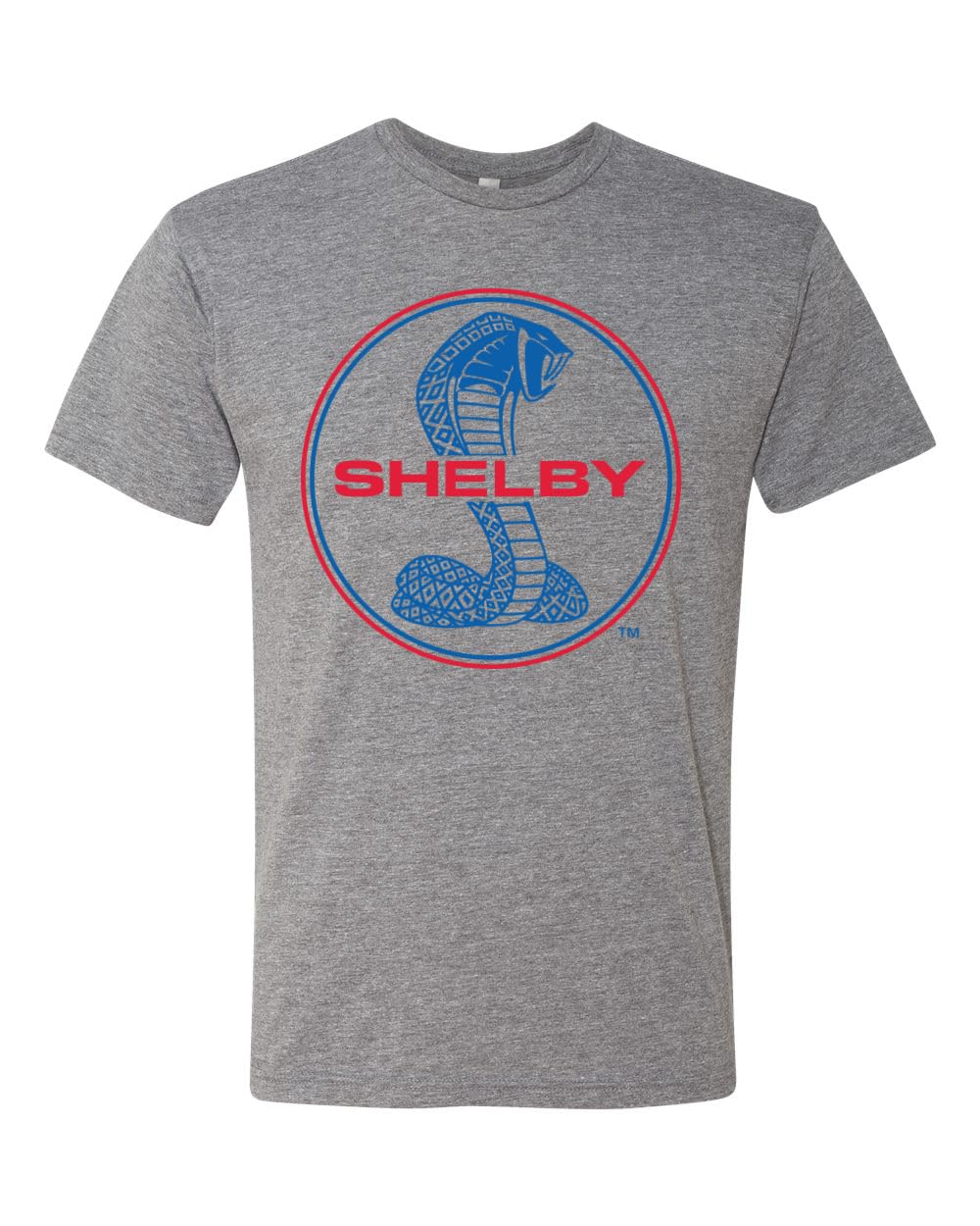 Shelby Cobra USA Logo Emblem Cars and Trucks Mens Premium Tri Blend T-Shirt, Premium Heather, Large