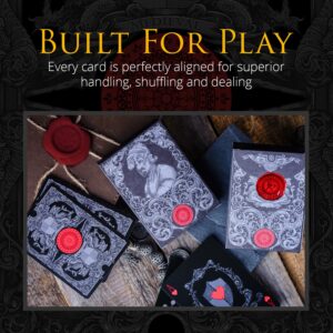 Medieval Playing Cards - Professional Poker Cards in Period-Authentic Middle Ages Designs - Stone Edition - Great for Magic, Cardistry, Gameplay - Deck of Cards for Kids & Adults Free Card Game E-book